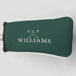 Personalised Name Golf Clubs Emerald Green Golf Head Cover
