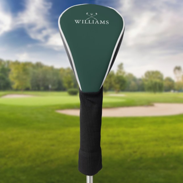 Personalised Name Golf Clubs Emerald Green Head Cover (Creator Uploaded)