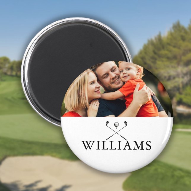 Personalised Name Golf Clubs Photo Magnet (Personalized Name Golf Clubs Photo Magnet)
