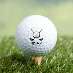 Personalised Name Golf stick ball Golfer Golfing