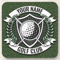 Personalised NAME Golfer Golf Club Turf Clubhouse 