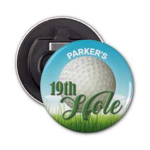 Personalised NAME Golfer Golf Pro Ball 19th Hole Bottle Opener