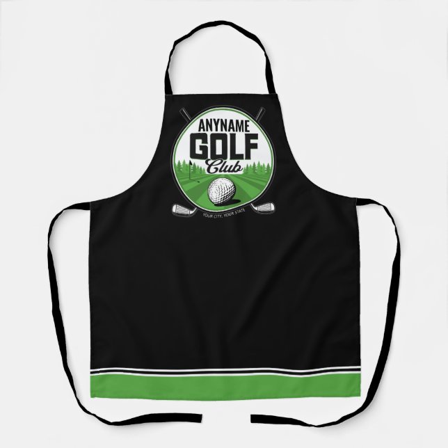 Personalised NAME Golfing Pro Golf Club Player  Apron (Front)