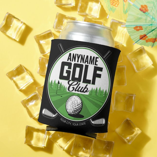 Personalised NAME Golfing Pro Golf Club Player   Can Cooler (In Situ Summer)