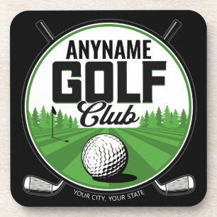 Personalised NAME Golfing Pro Golf Club Player Coaster