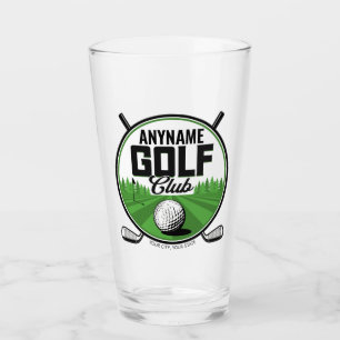 Personalised NAME Golfing Pro Golf Club Player  Glass
