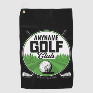 Personalised NAME Golfing Pro Golf Club Player   Golf Towel