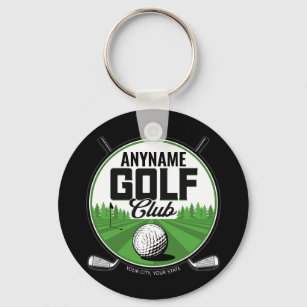 Personalised NAME Golfing Pro Golf Club Player   Key Ring