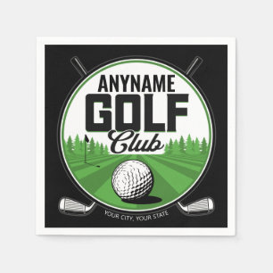 Personalised NAME Golfing Pro Golf Club Player Napkin
