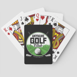 Personalised NAME Golfing Pro Golf Club Player   Playing Cards