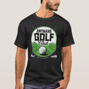 Personalised NAME Golfing Pro Golf Club Player   T-Shirt