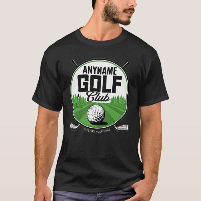 Personalised NAME Golfing Pro Golf Club Player   T-Shirt (Front)