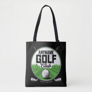 Personalised NAME Golfing Pro Golf Club Player  Tote Bag