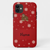 Personalised name gorilla red snowflakes