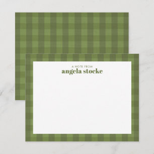 Personalised Name Green Bow Card