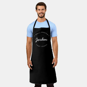 Personalised Name Grill Master Established year Apron