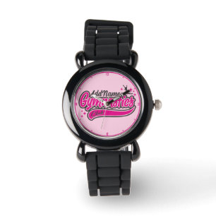 Personalised NAME Gymnast Split Leap Gymnastics Watch
