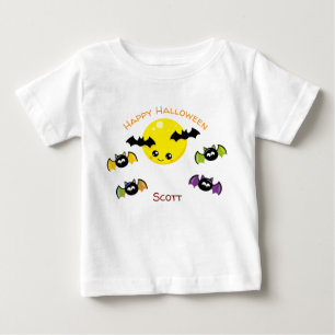 Personalised name Halloween Baby T-Shirt