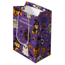 Personalised Name Halloween Gift Bag