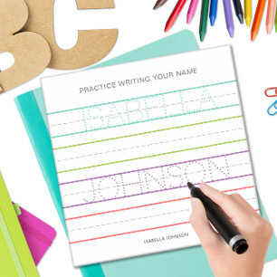 Personalised Name Handwriting Practice Whiteboard