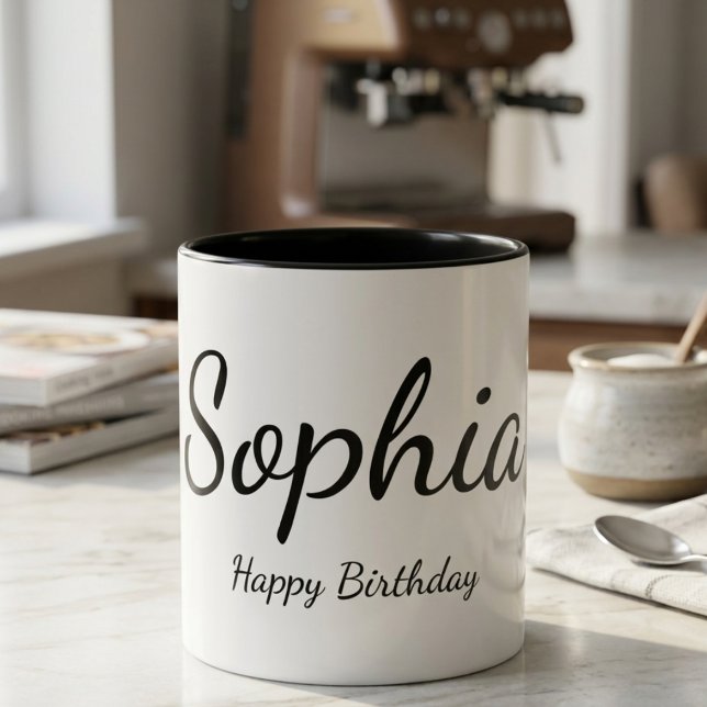 Personalised Name Happy Birthday Mug Custom Gift  (Creator Uploaded)
