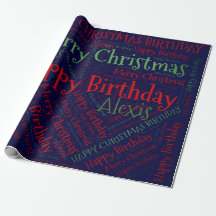 Personalised Name Happy Christmas Birthday Funny W