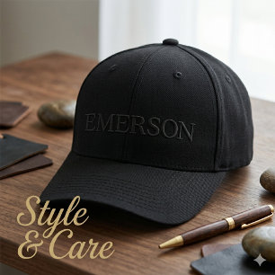 Personalised Name Hat – Embroidered Baseball Style