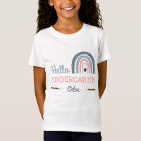 Personalised name Hello Kindergarten first day
