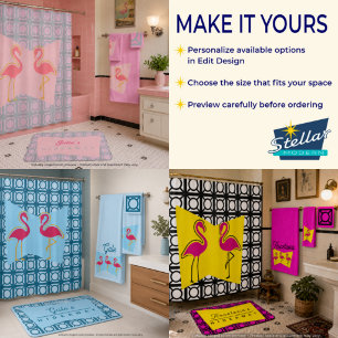 Personalised Name Hideaway MCM Bath Mat
