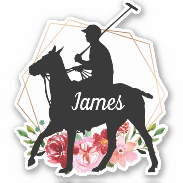 Personalised Name horse Silhouette Equestrian Stic (Front)