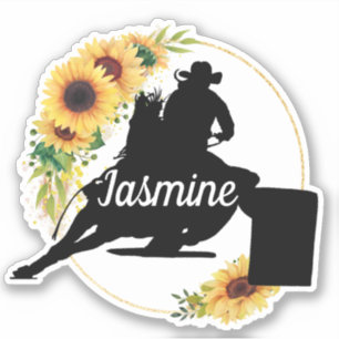 Personalised name horse silhouette Sticker 