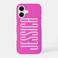 Personalised Name Hot Pink Fuchsia Simple Cute
