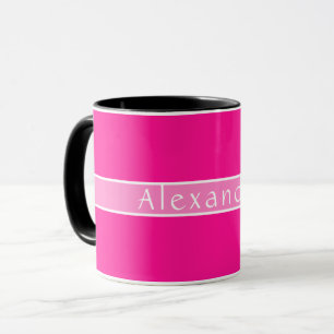 Personalised Name Hot Pink Mug