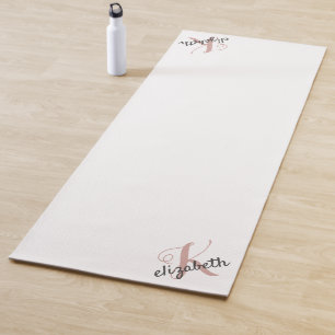 Personalised Name Initial Cute Custom Yoga Mat