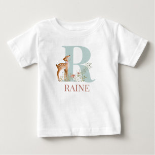 Personalised Name Initial Letter R Baby T-Shirt
