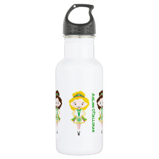 Personalised name irish dancer dancing troupe 532 ml water bottle