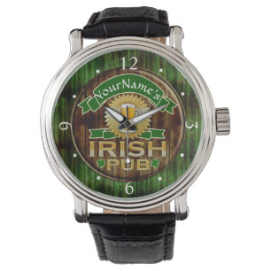 Personalised Name Irish Pub Sign St. Patrick's Day Watch