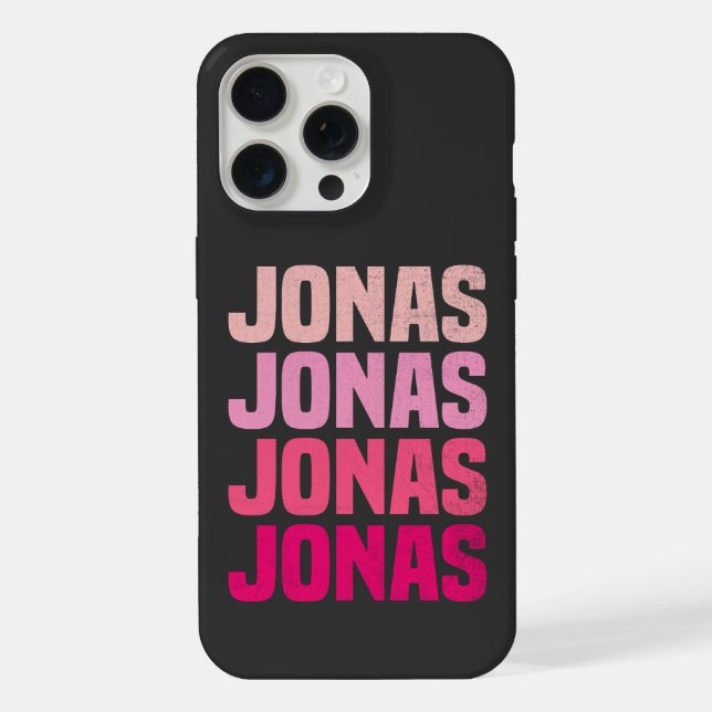 Personalised Name Jonas I Love Jonas iPhone Case (Back)