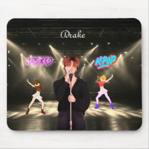 Personalised name K-Pop music Mouse Mat