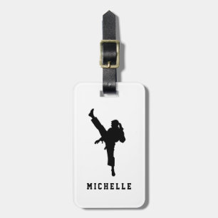 Personalised Name Karate / Taekwondo / judo Luggage Tag