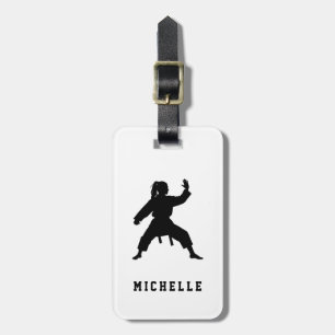 Personalised Name Karate / Taekwondo / judo Luggage Tag