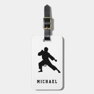 Personalised Name Karate / Taekwondo / judo Luggage Tag