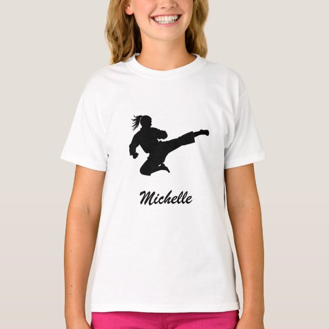 Personalised Name Karate / Taekwondo / judo        T-Shirt (Front)