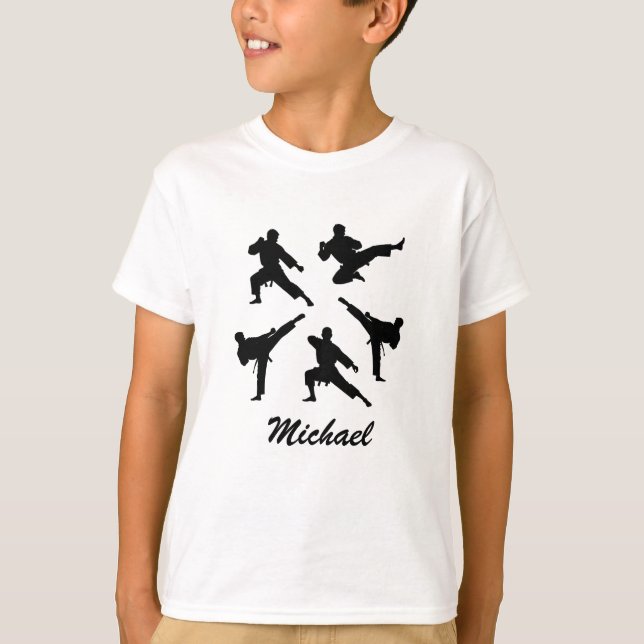 Personalised Name Karate / Taekwondo / judo        T-Shirt (Front)