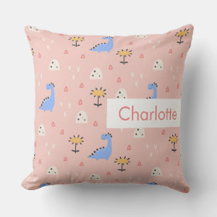Personalised Name Kids Cute Pattern Cushion