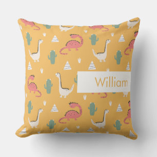 Personalised Name Kids Cute Pattern Cushion