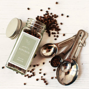 Personalised Name Kitchen Spice Jar Labels