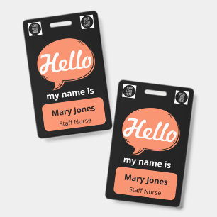 Personalised Name Lanyard Custom Business Event ID Badge