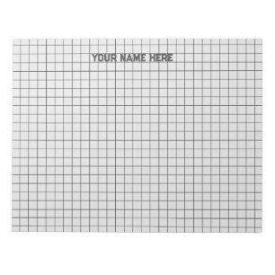 Personalised Name Large Graph Paper Notepad