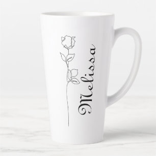 Personalised name latte mug